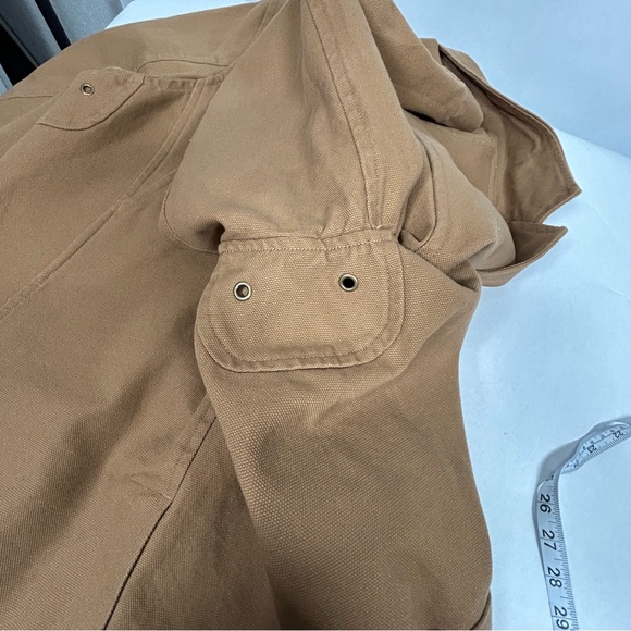 Duluth Trading Co Fire Hose Brown Presentation Canvas Work Jacket - Picture 5 of 12